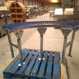 75 Â° Roller conveyor 